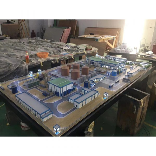 1/250 scale machine model for oil factory equipment